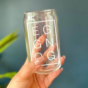 BRAND NEW - Eggnog Beer Can Glass 16oz